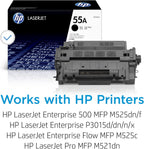 HP CE255A 55A Black Toner Cartridge