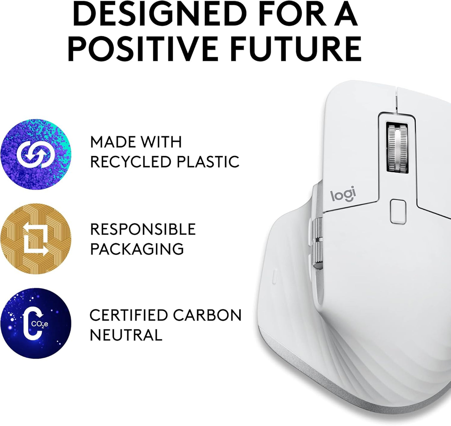 Logitech MX Master 3S for Mac Bluetooth Mouse (Renewed)