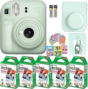 Fujifilm Instax Mini 12 Instant Camera Bundle (Mint Green)