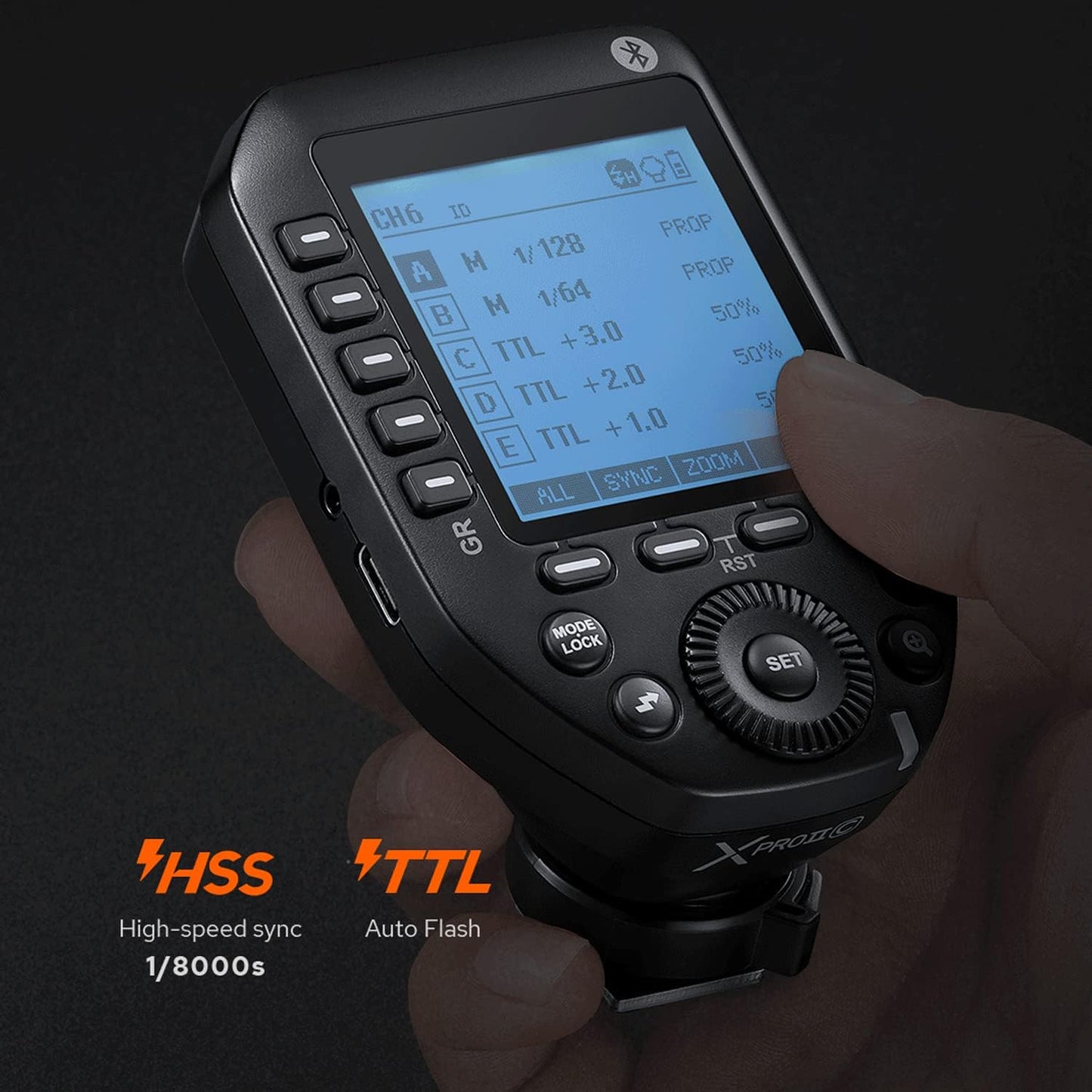 Godox XPROIIC2VBC XProII-C TTL Wireless Flash Trigger