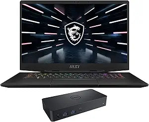 MSI Stealth7712083-4067-141300 GS77-17 RTX 3080 Ti Gaming Laptop + Dock