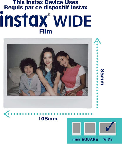 Fujifilm 16719550 Instax Link Wide Ash White Printer