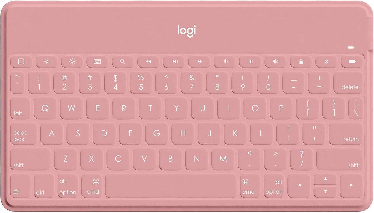 Logitech Teclados-1198 Keys-to-Go Bluetooth Keyboard - Blush Pink (Renewed)