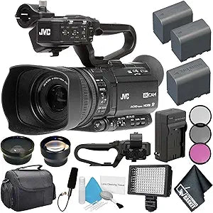 JVC GY-HM180U-3 4K Camcorder Pro Bundle