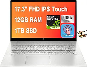 HP ENVY 17 Touchscreen Laptop i7-1065G7 12GB 1TB SSD MX330