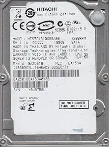 Hitachi HTS721010G9SA00 100GB SATA Laptop HDD