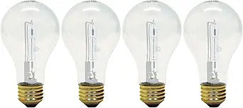 GE Lighting Crystal Clear 72W A19 Halogen Bulb — main product image