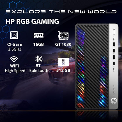 HP Core i5 RGB Gaming Desktop (Renewed)
