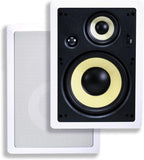 Monoprice 106816 Caliber Series In-Wall Speakers 8 Inch