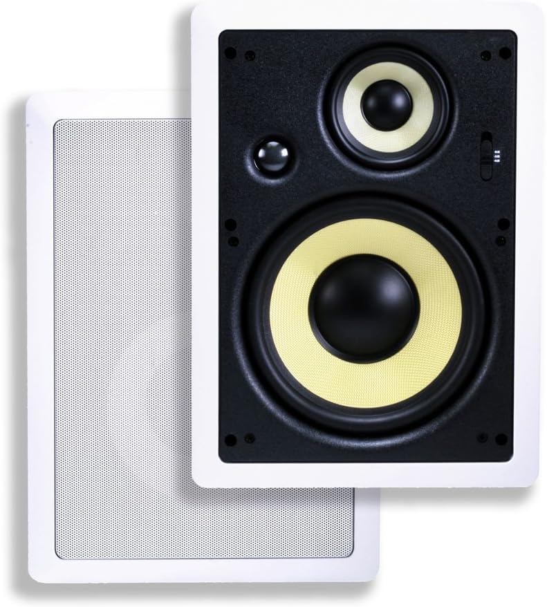 Monoprice 106816 Caliber Series In-Wall Speakers 8 Inch