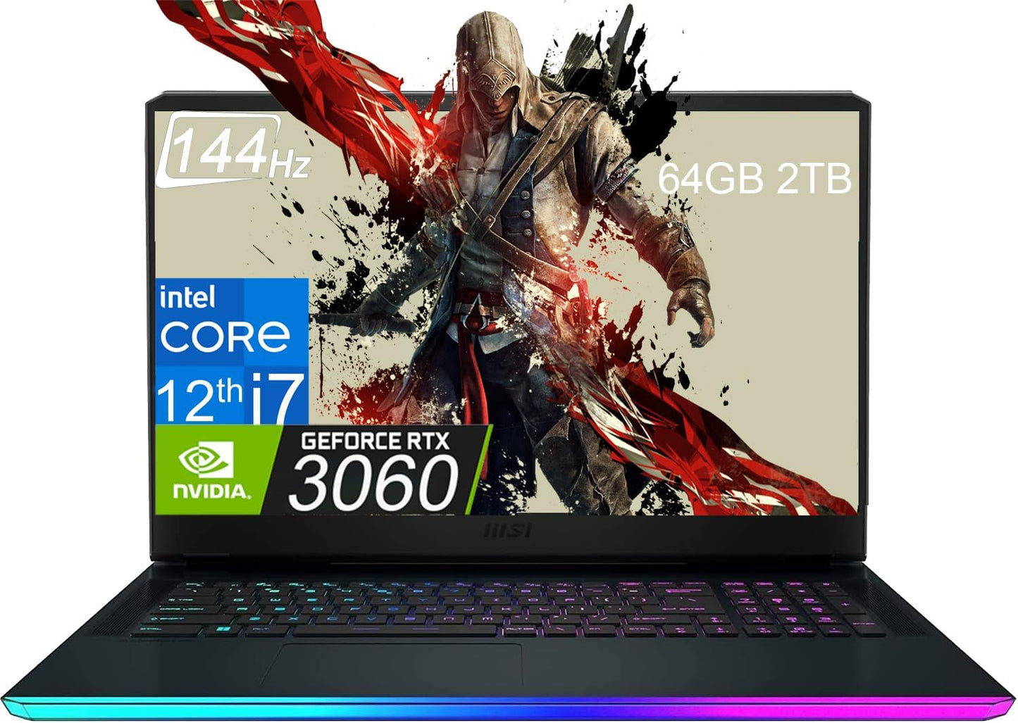 MSI GE76 Raider 17.3" FHD 144Hz RTX 3060 Gaming Laptop