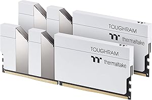 Thermaltake R020D408GX2-4000C19A TOUGHRAM 16GB DDR4 4000MHz White Memory