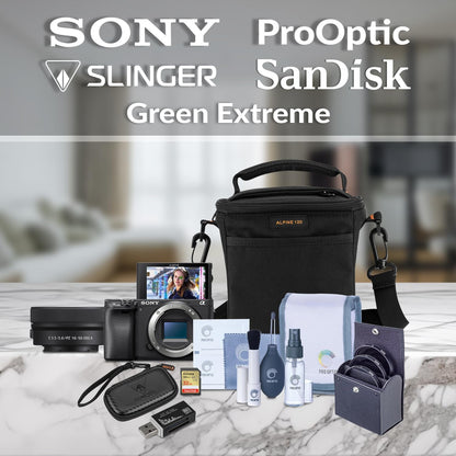 Sony Alpha a6400 Mirrorless Camera 16-50mm Lens Bundle