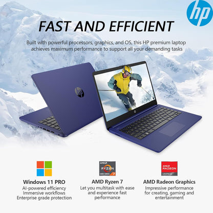 HP 14 Touchscreen Laptop Ryzen 7 64GB 2TB SSD Windows 11 Pro