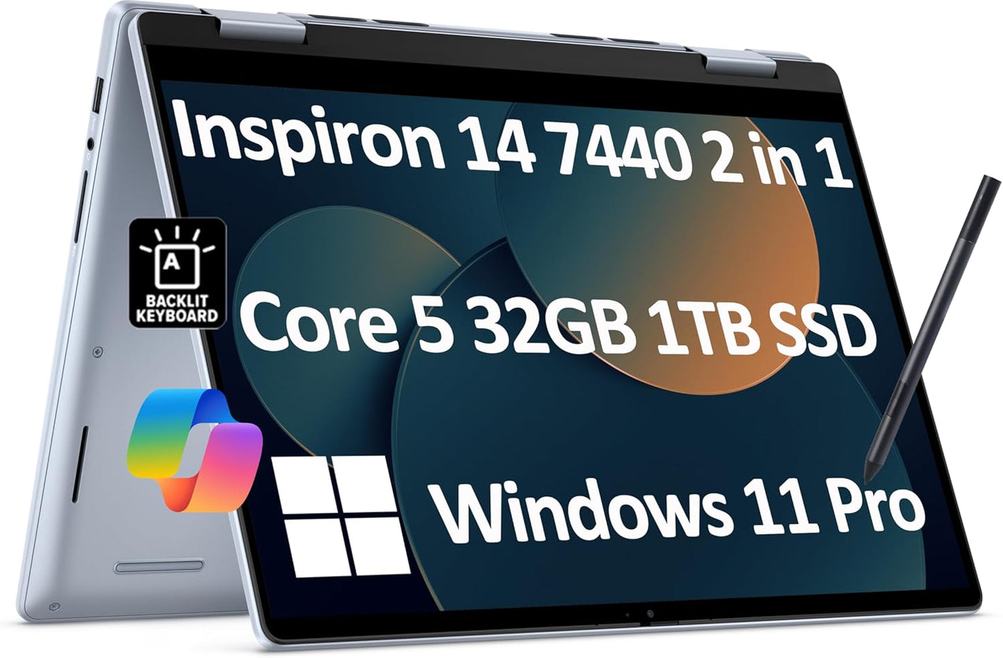 Dell Inspiron 14 7440 2-in-1 1TB SSD Stylus Laptop