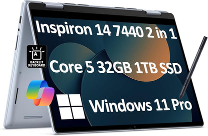 Dell Inspiron 14 7440 2-in-1 1TB SSD Stylus Laptop