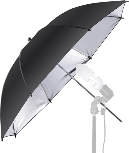 Neewer 10000070 33" Black/Silver Reflective Photo Umbrella