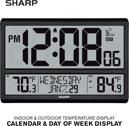 Sharp Flechazo-0401 Atomic Digital Wall Clock