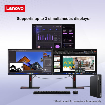 Lenovo M60e Intel Mini Desktop PC with Windows 11 Pro