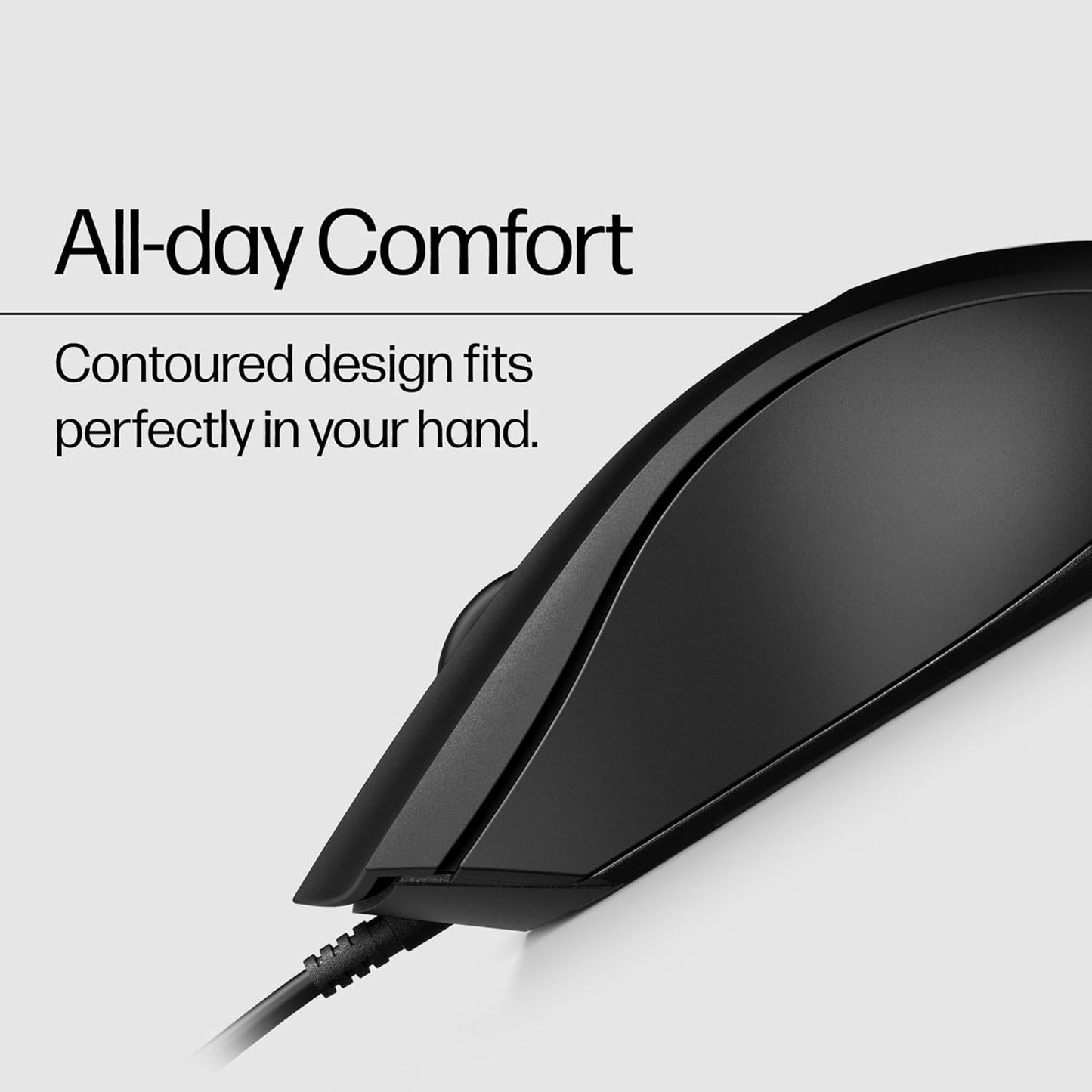 HP 6VY96AA#ABA Wired Mouse 100 1600 DPI USB Ambidextrous