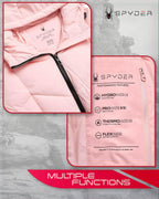 Spyder Women's Puffer Jacket - Hooded Long Winter Coat