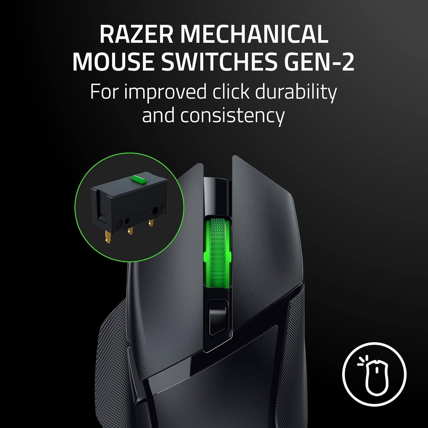 Razer RZ01-04870100-R3U1 Basilisk V3 X Hyperspeed Gaming Mouse - Wireless RGB