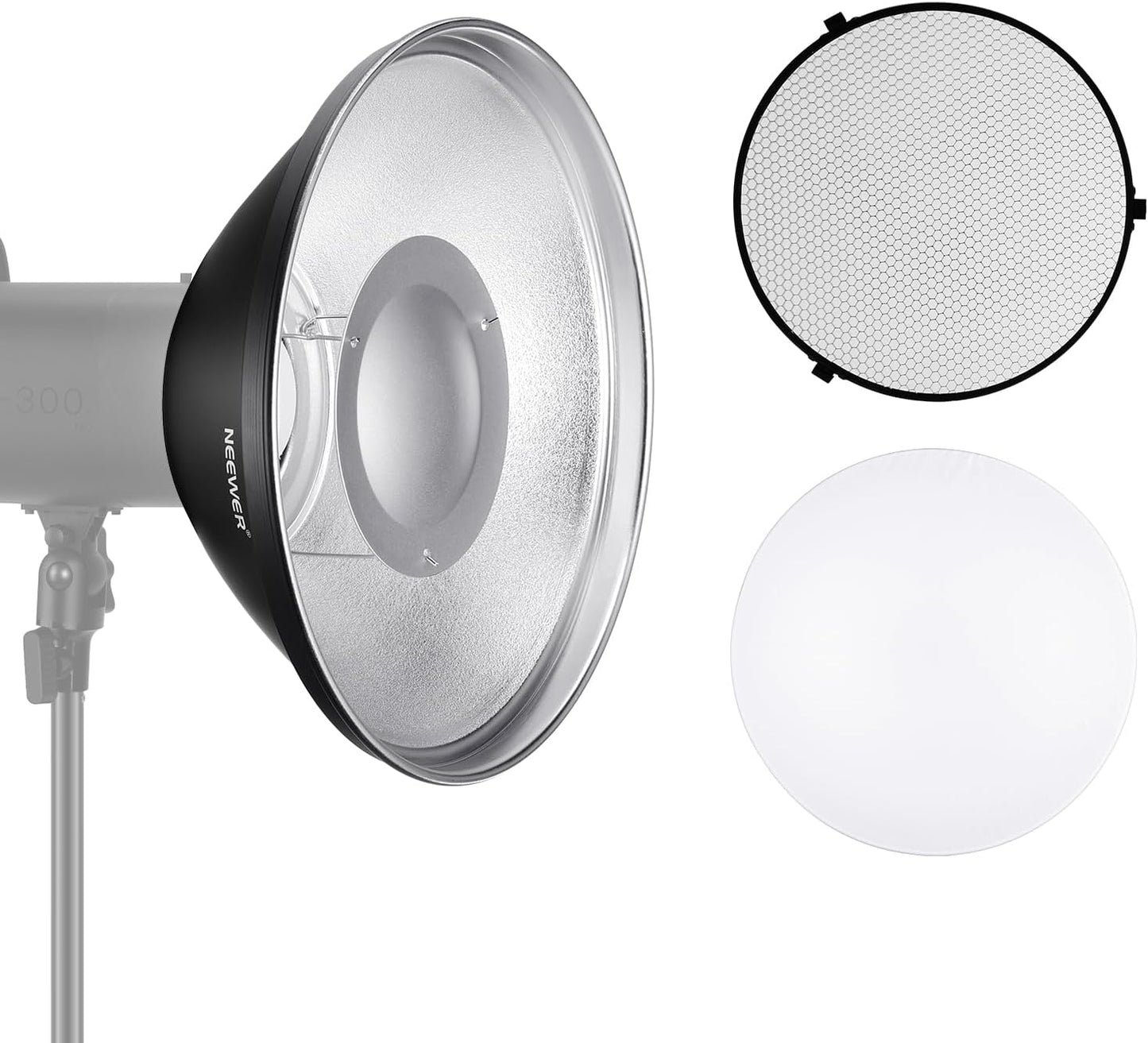 Neewer 10102504 12" Bowens Mount Beauty Dish Kit