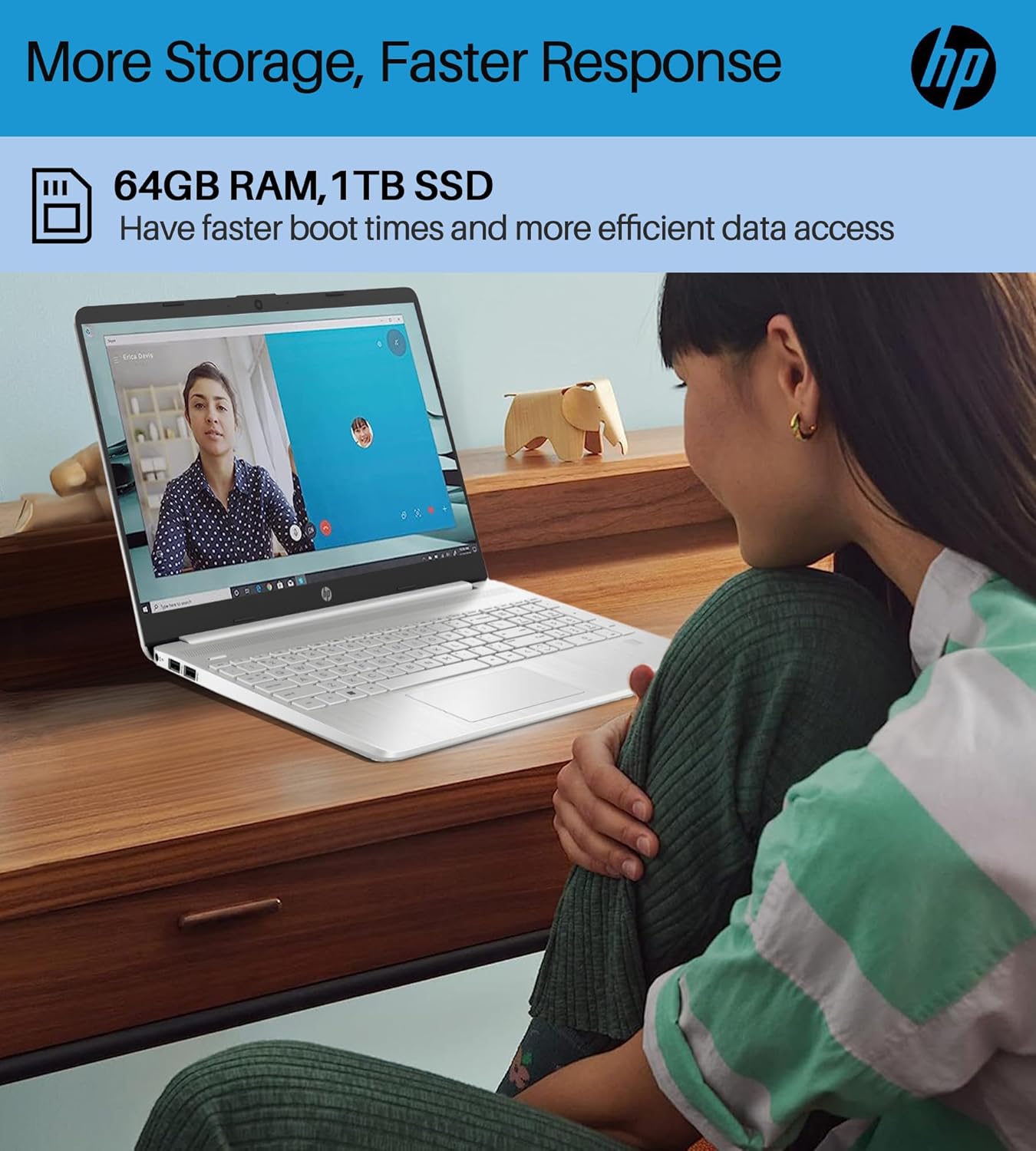 HP 2024 Touchscreen Laptop i3-1215U 64GB RAM 1TB SSD