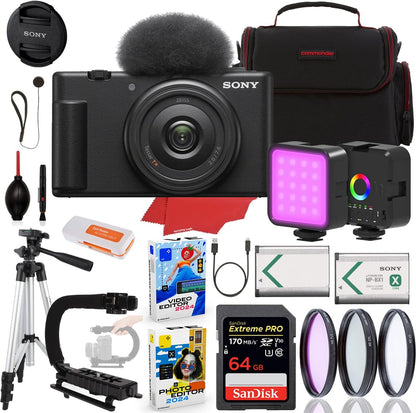 Sony MJ-SYZV1F-K6-1205 ZV-1F Vlogging Camera Bundle