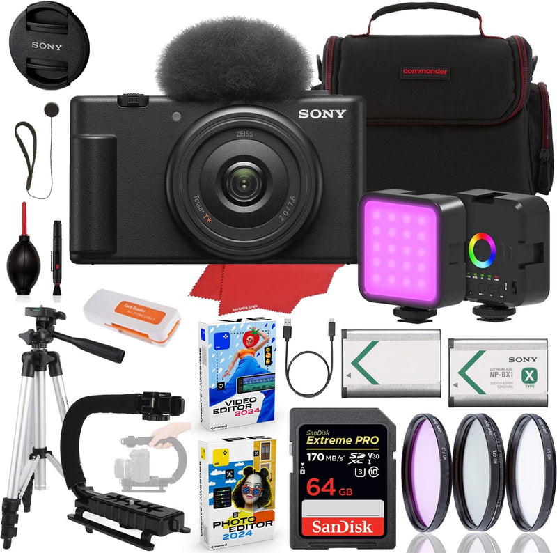 Sony MJ-SYZV1F-K6-1205 ZV-1F Vlogging Camera Bundle — main product image