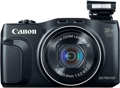 Canon 9338B001AA PowerShot SX700 HS WiFi Camera - Black