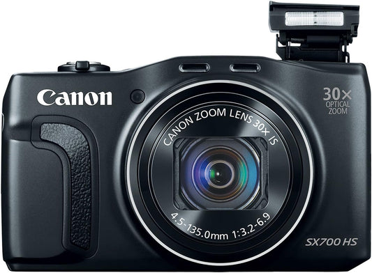 Canon 9338B001AA PowerShot SX700 HS WiFi Camera - Black