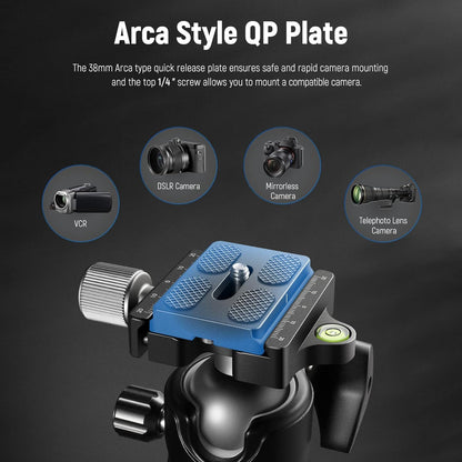 Neewer 10101297 Low Profile Camera Tripod Ball Head