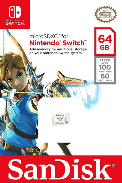 SanDisk SDSQXAT-064G 64GB Micro SD Nintendo Switch Card
