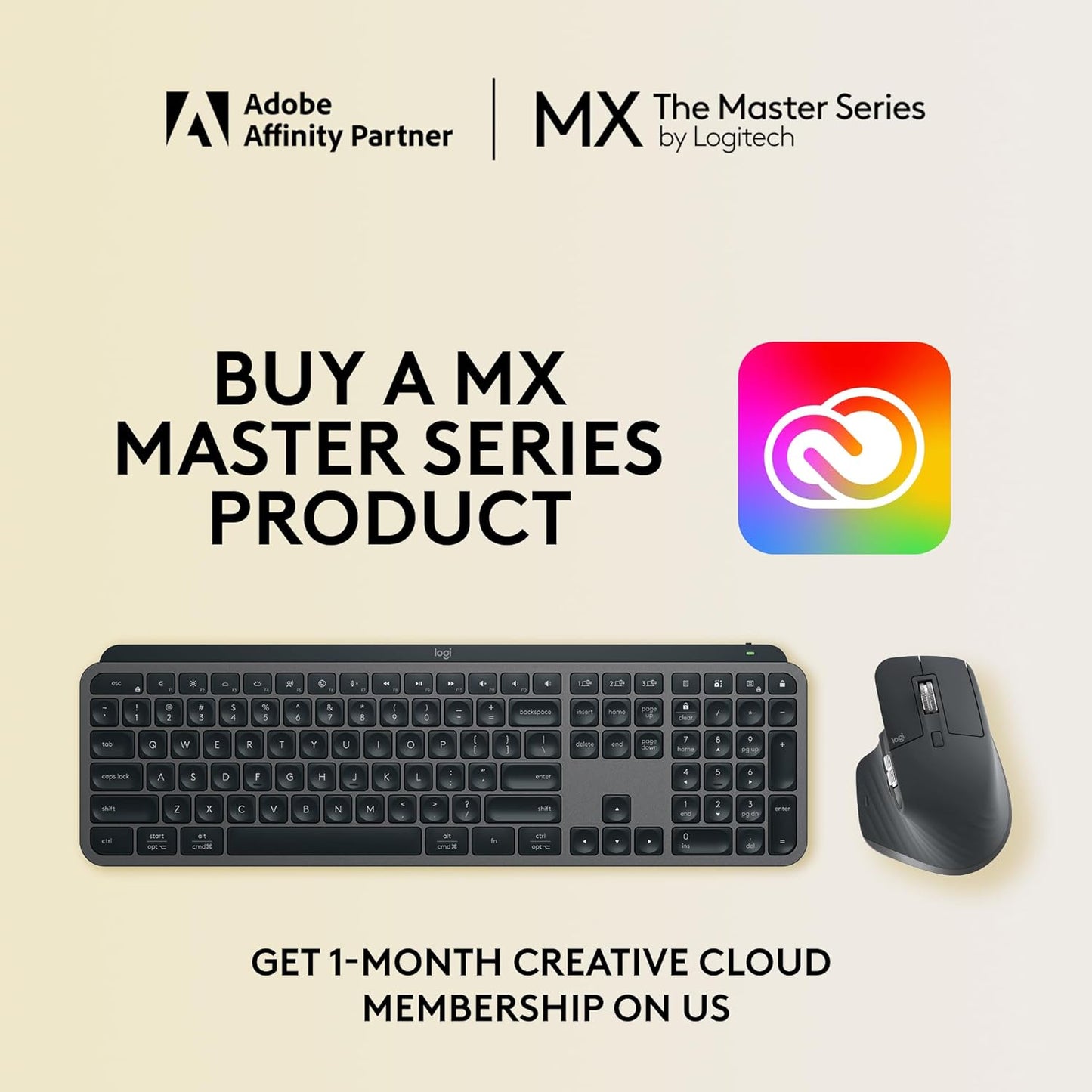 Logitech 920-009552 MX Keys for Mac Wireless Keyboard - Space Gray