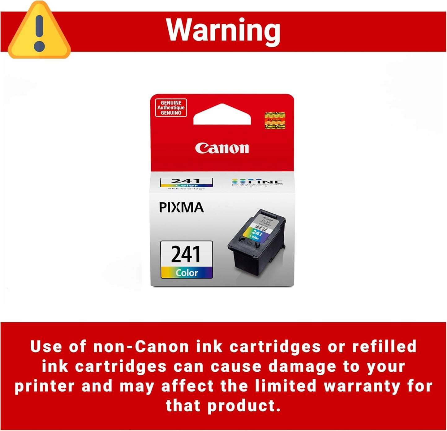 Canon CL-241 Color Ink Cartridge Genuine