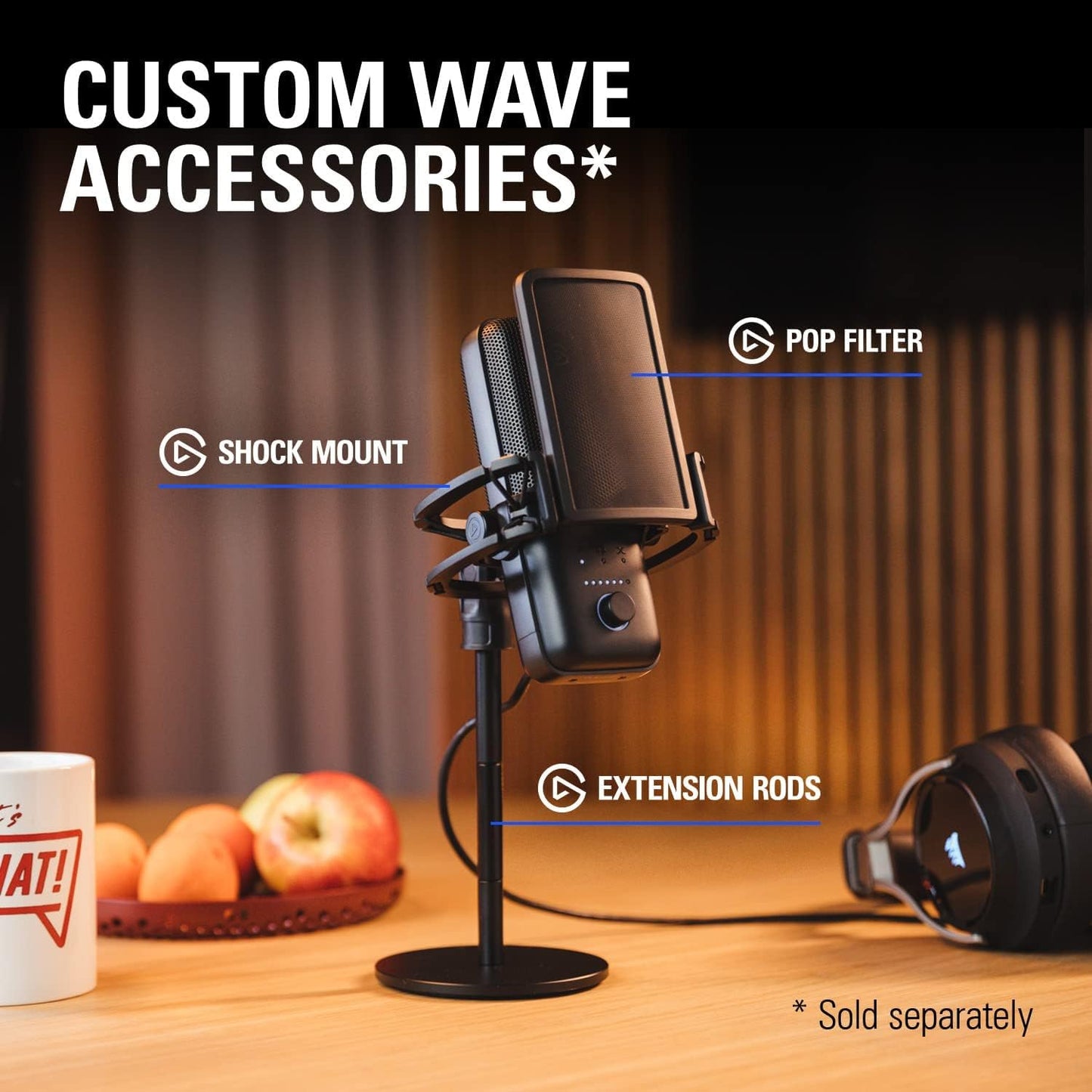 Elgato Wave:3 Premium USB Condenser Microphone Streaming