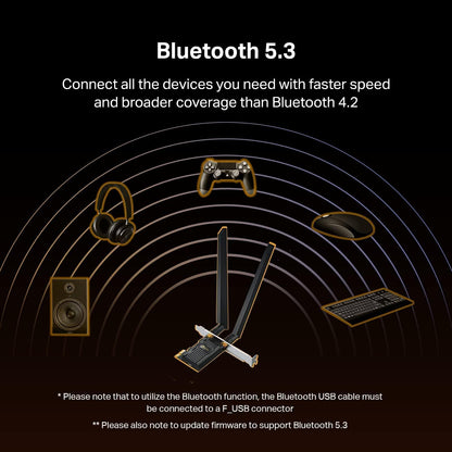 TP-Link Archer TXE72E AXE5400 WiFi 6E PCIe Adapter