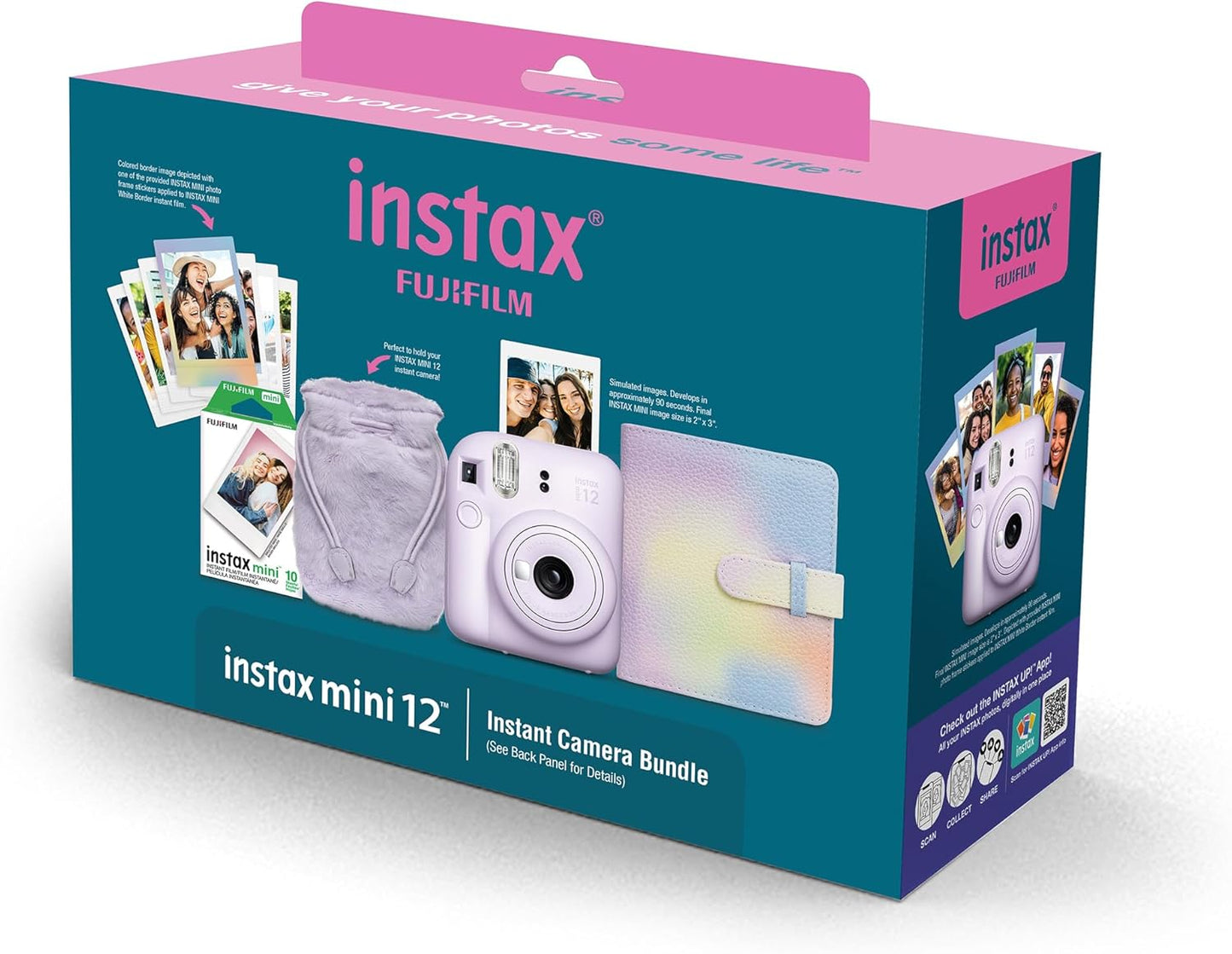 Fujifilm INSTAX Mini 12 - Purple Holiday Bundle 2024 with Films