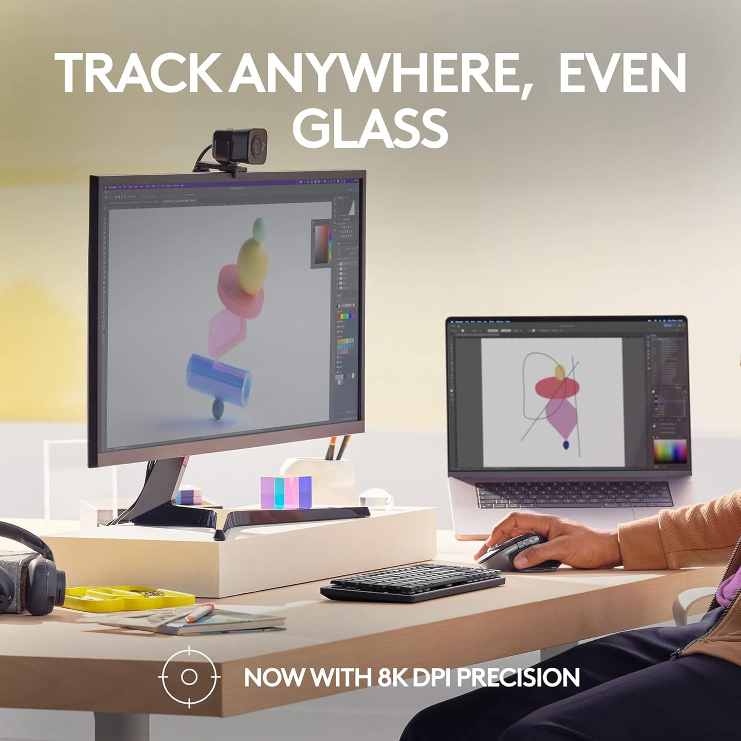 Logitech MX Master 3S Mac Wireless Mouse - Space Gray (Renewed)