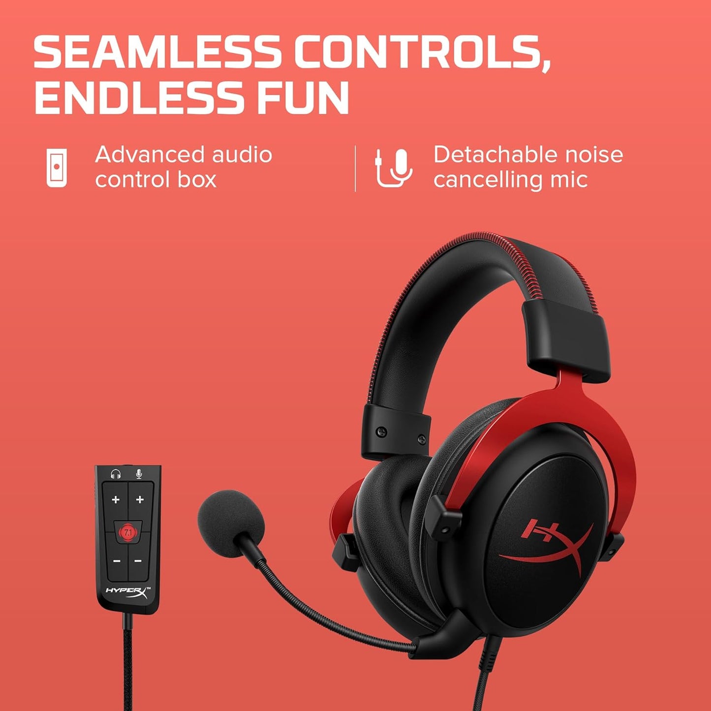 HyperX CL003 Cloud II Red Gaming Headset 7.1 Surround