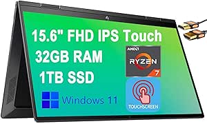 HP Envy x360 15 Ryzen 7 Touch 2-in-1 Laptop — main product image