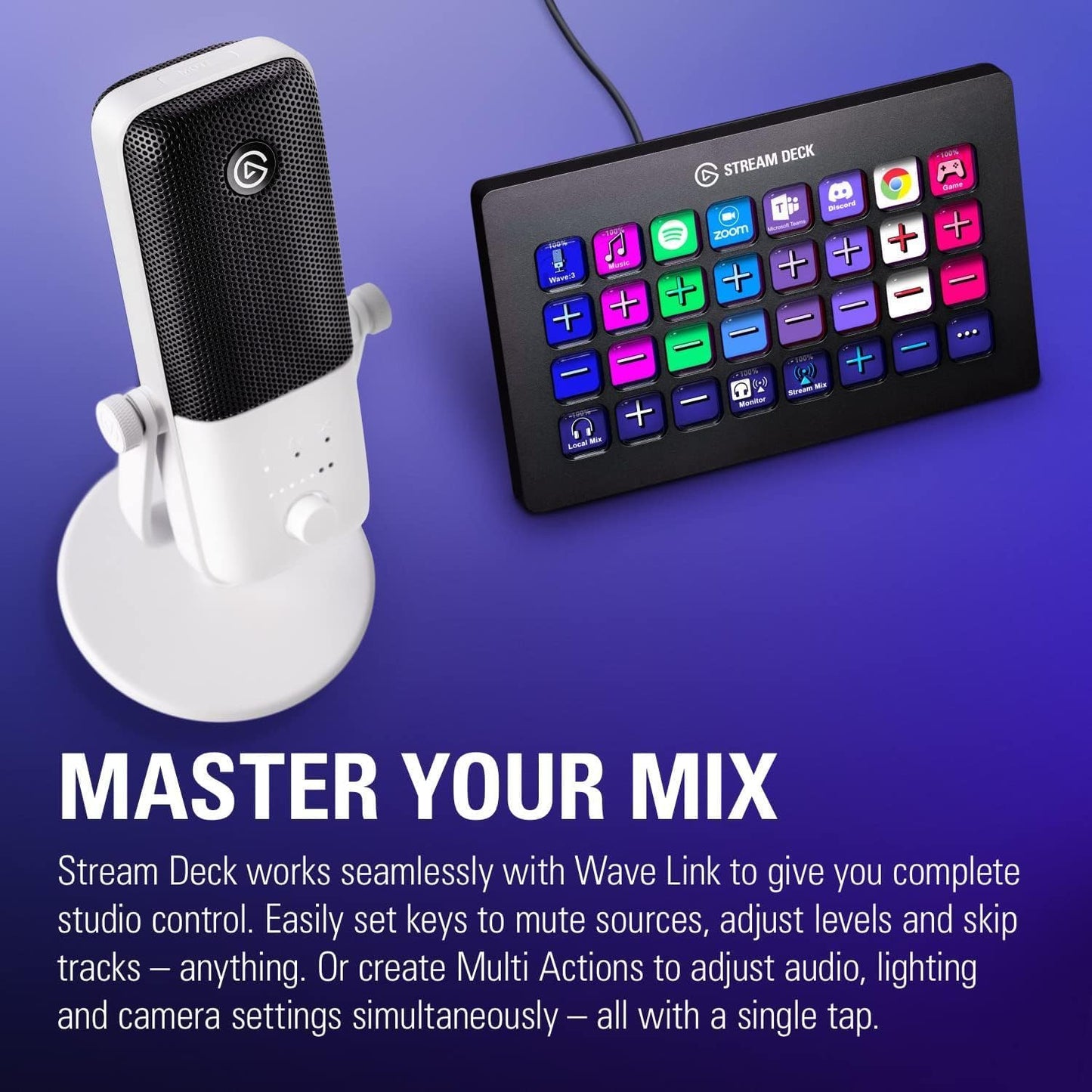 Elgato 10MAB9911-REF Wave:3 White USB Microphone Renewed