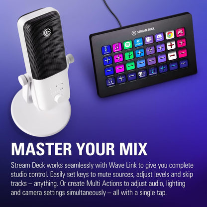 Elgato 10MAB9911-REF Wave:3 White USB Microphone Renewed