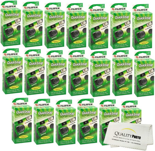 Fujifilm 3216575167 QuickSnap Flash 400 Disposable Camera 20-Pack