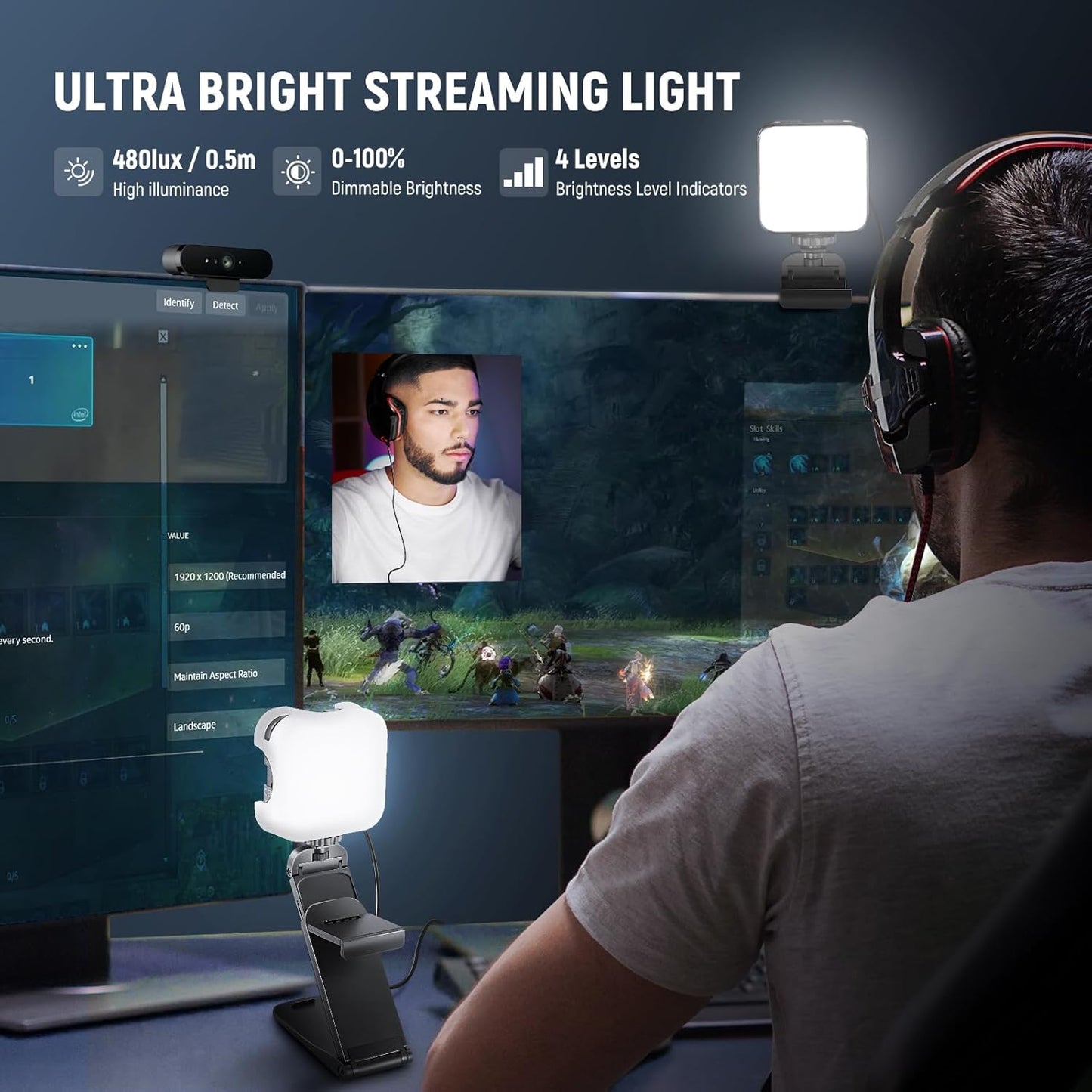 Neewer 10102594 LED Streaming Light Webcam