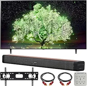 LG E22LGOLED55A1PUA 55" OLED 4K Smart TV Bundle