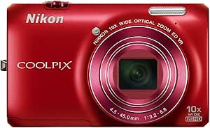 Nikon S6300 COOLPIX 16MP 10x Zoom Digital Camera Red