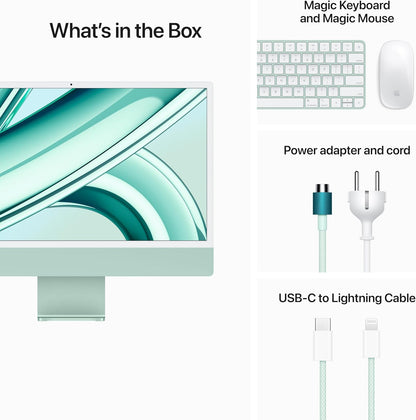 Apple M3 2023 iMac 24-inch All-in-One Desktop - Green
