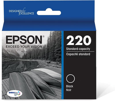 Epson T220120-S DURABrite Black Ink Cartridge Standard Capacity